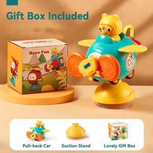 Yearn พร้อมส่ง ของเล่นเก้าอี้เด็ก ของเล่นมอนเตสซอรี่ พร้อมถ้วยดูด หมุนของเล่น รถเก้าอี้สูง เคี้ยวได้