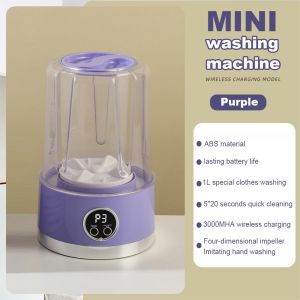 XIAOMI 1L Underwear Washer Portable Washer Travel Washing Machine Rechargeable Digital Display 2 Modes Cleaning Tools