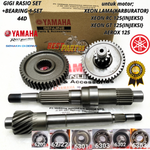 Gigi rasio gardan set 44D plus bearing 6Pcs yamaha Xeon karbu Xeon GT rc aerox 125 ygp kualitas original ori asli