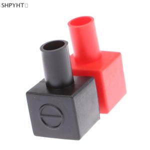 SHPYHT✨ 4pcs set Universal Square Motorcycle Car Battery Terminals Rubber Covers
