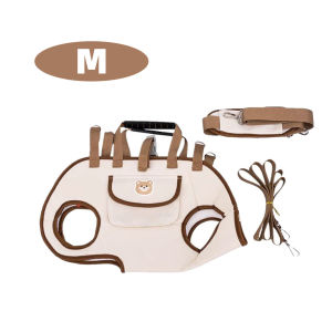 Dog Backpack Carrier Breathable Portable Pet Bag with Shoulder Strap for Outdoor Walking and Travel