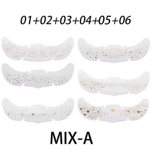 JIULONGZHAO สติกเกอร์กระจริงแต่งหน้ายุโรปและอเมริกันกันน้ำกันเหงื่อกระสีธรรมชาติสีบรอนซ์และสติกเกอร์รอยสักชุบเงิน