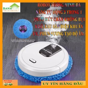 ROBOT THÔNG MINH ĐA NĂNG TỰ ĐỘNG 3 TRONG 1 (QUÉT HÚT CHÂN KHÔNG BỤI KHÔ LAU SÀN DIỆT KHUẨN UV PHUN SƯƠNG TẠO ĐỘ ẨM) "BAHAMAR"