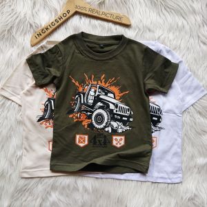 KFS 101 Kaos Distro Anak Laki Laki Jeep Of Road Keren Katun Premium Estimasi Usia 1-13 Tahun