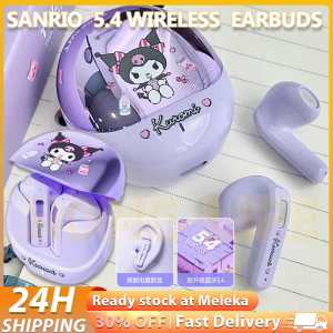 Sanrio Series 5.4 Bluetooth Wireless Earphones Kuromi Cinnamoroll My Melody Pompompurin Super Cute HiFi Sound High Quality Long Endurance Gaming Music Earphone With Microphone