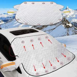 Car Cover Waterproof SUV/Sedan//Hatchback/MPV for Most Cars and All Seasons Waterproof Snow Cover for Car Windshield