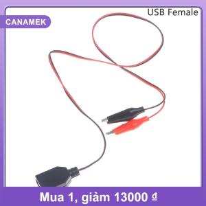 【CANAMEK】 55cm cá sấu kiểm tra Clip cáp điện kẹp để USB Nam và Nữ Ổ cắm thử nghiệm dẫn kết nối cung cấp điện Adapter dây