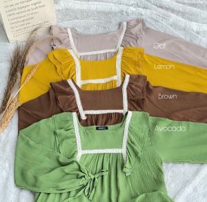 DRESS KOREA - NESSA DRESS - DRESS - DRESS TERLARIS - PAKAIAN TERLARIS - DRESS WANITA