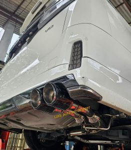 100% PremiumVIP Modellista Toyota Vellfire ACH20 Alphard ANH30/AGH30/AYH30 Twin Tip Set Stainless Steel Exhaust Systems