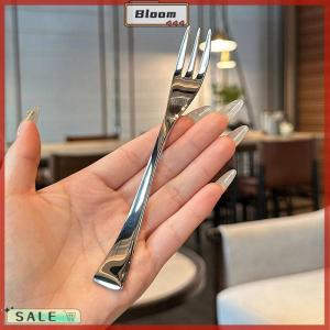 Follow Get New[Bloom Z] Stainless Steel Dinner Fork Long Handle Table Forks Set Korean Cutlery Four Tine Salad Dessert Fruit Forks Kitchen
