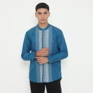 Baju Koko Pria Dewasa Remaja Lengan Panjang Atasan Fashion Muslim M-XXXL