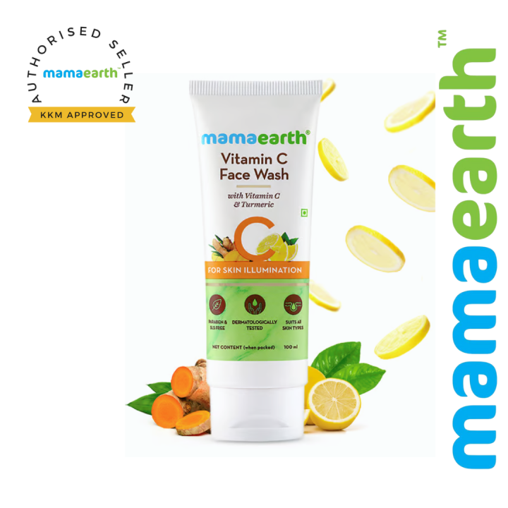 Mamaearth Vitamin C Face Wash With Turmeric For Skin Illumination Lazada 8911