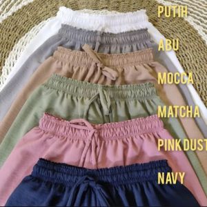 Celana Kulot Crinkle Bahan Crinkle Airflow Celana Kulot Crinkle Polos Wanita Terbaru Celana Kulot Wanita Crinkle Airflow Dewasa