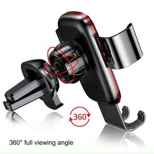 Giá đỡ giá treo điện thoại khóa tự động dùng trên xe hơi ôtô Baseus Metal Age Gravity Car Mount gắn cửa gió máy lạnh