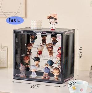 กล่องชั้นใส่ฟิกเกอร์ โมเดล ตุ๊กตา ฝาปิด-เปิดแม่เหล็กอย่างดี ใส่ได้ 3-4 ชั้น ส่งจากไทย 1-2 วัน