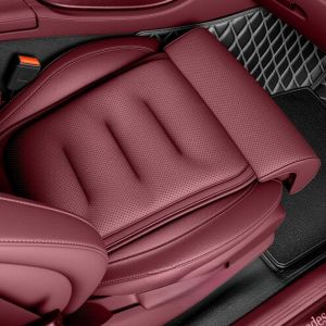 COOLSOOL Suede Cover Memory Foam Leg Support Adjustable Thick Padding Car Seat Cushion  Non-slip Driver Comfort Pad