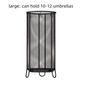SAVVYSHELF Metal Umbrella Holder Stand Type Drainage Design Umbrella Barrel Cylindrical Storage Rack Home Entrance