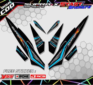 STRIPING VARIASI HONDA SUPRA X 125 / STICKER LIST MOTOR HONDA SUPRA X 125