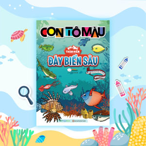 Sách Con tô màu: Thám hiểm đáy biển sâu - Megabook