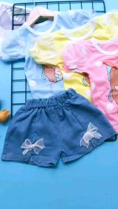 Setelan Denim Jeans Anak Perempuan Trendy & Cute