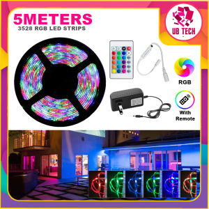 5M / 10M 3528/5050 LED strip light RGB + 24keys Remote Control + with 12V 2A Power Adapter Supply Christmas Decor Light