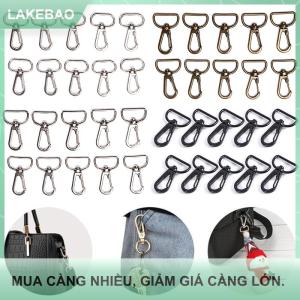 【LAKEBAO】 10Pcs Túi dây đeo kim loại tôm hùm khóa cho túi xách Keychain móc phụ kiện tự làm