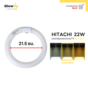HITACHI หลอดฟลูออเรสเซนต์กลม T9 สีคูลไวท์