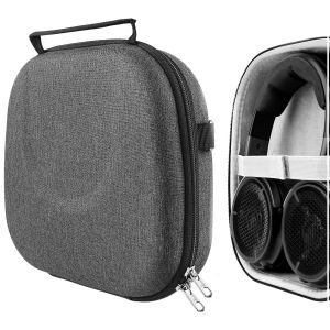 Geekria Shield Headphones Case for Corsair HS55 HS65 HS80 Virtuoso PRO Headsets Replacement Hard Shell Travel Carrying Bag with Cable Storage (Dark Grey)