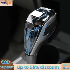 【Vodool Auto Center】 Touch Activated Gear Shift Knob with 7 Colors Crystal Gear Shift Knob Crystal Automatic Shift Knob Compatible with Most Cars