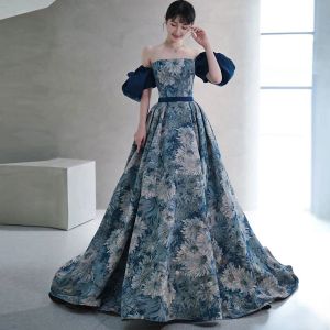 Formal Evening Dress For Women High Quality Palace Design Elegant Host Party Wedding Bridal Banquet Female Dresses