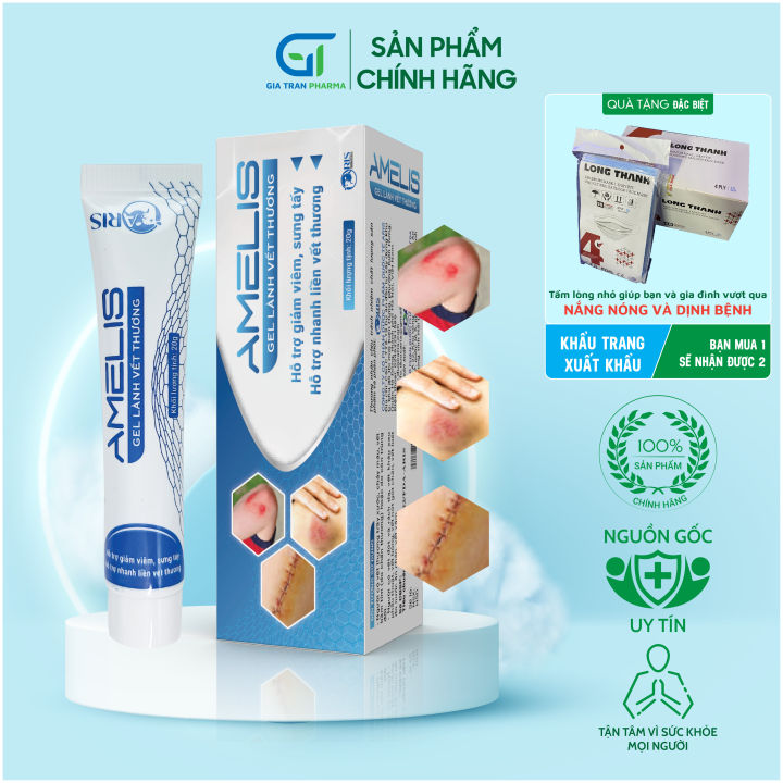 [CHÍNH HÃNG] Gel Lành Vết Thương AMELIS - Hỗ Trợ Giảm Viêm, Sưng Tấy ...