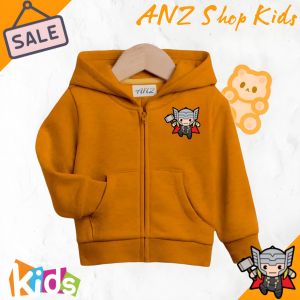 Sweater resleting anak super hero usia 2-12 tahun