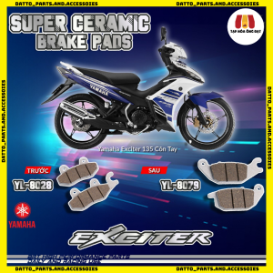 Bố thắng / Má Phanh dĩa BRT Trước/Sau cho Ex150 Ex135 Ex155 Winner Vario Wave Sirius AB SH Future Vision Satria Lead125