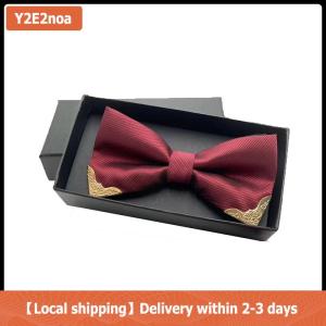 【Local shipping】 Người Đàn Ông Của Bow Tie Kim Loại Đầu Rắn Cao Quý Cổ Điển Polyester Bướm Bowtie Cravat Bowties Nữ Nam Khăn Choàng Đảng Nguồn Cung Cấp