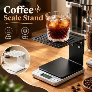 【1 CÁI MIỄN PHÍ SHIP】NALANILI Thoát nước rỗng Giá đỡ cân cà phê Cấu trúc nâng cao Có thể điều chỉnh độ cao. Khay hứng cà phê espresso  Chống thấm nước Giá cân Trạm pha cà phê