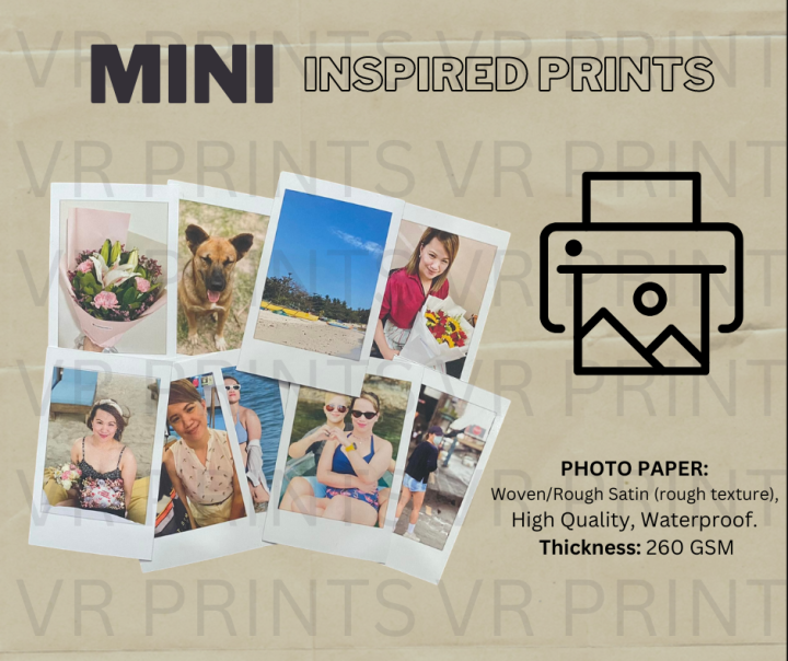 VR Prints Photo Printing Services Prints in Mini, Square and Wide Picture Size, High Quality