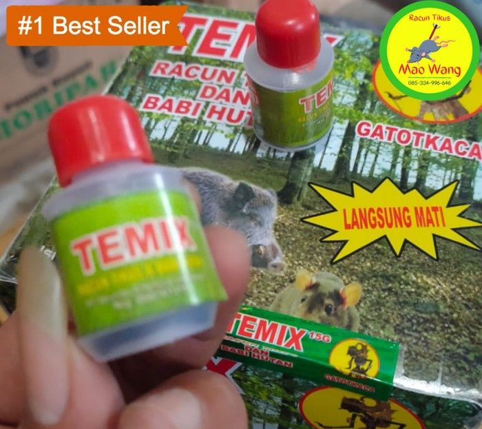 Racun Tikus TEMIX 15 G Racun Tikus Langsung Mati/Racun Babi Hutan Temix ...