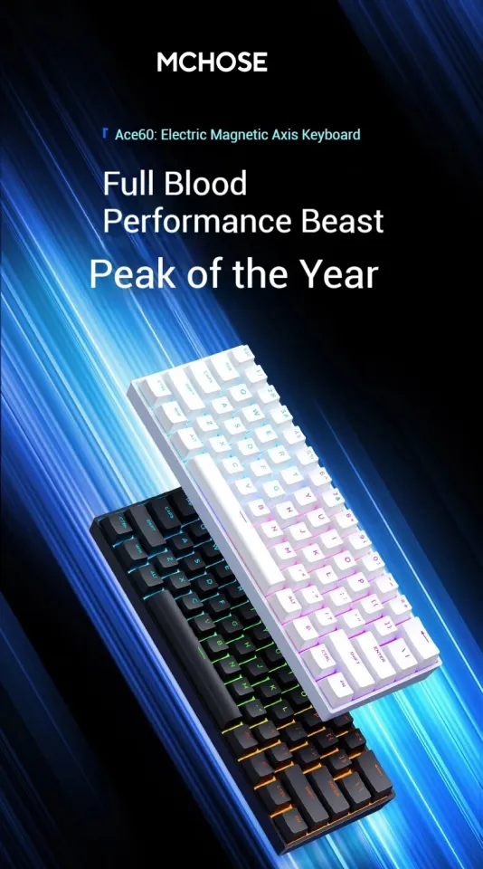 MCHOSE ACE 60 Pro Magnetic Mechanical Keyboard 60% Hot swappable