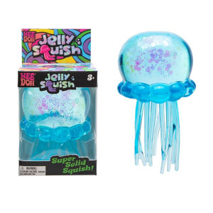 【Needoh Jelly Squish】Schylling Sensory Fidget Toy Needoh Jelly Fish Squish with Glitter filling Stress Reliever Fidget SEN Toy nee doh Squishy Toy Boy Girl Toy octopus toy for kids