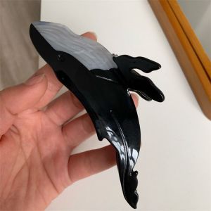 XINSU38 Creative Cute Dolphin Animal Blue Whale Hair Clip Female Hair Accessories Korean Style Headwear Hair Claw Acetic Acid Hair Clip