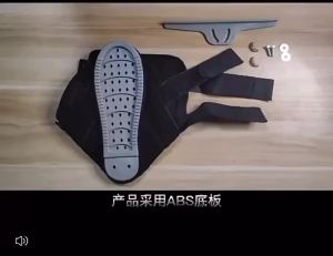 Adjustable Night Splint for Plantar Fasciitis Ankle Support Foot Drop Orthosis Black Soft Brace Fracture Recovery Ankle Sprain Fixation S/M/L Size