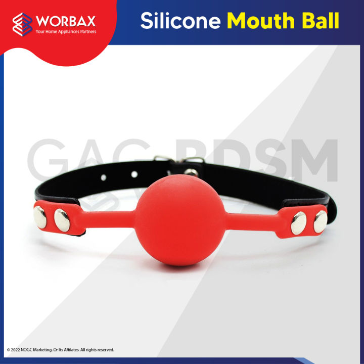 Silicone Ball Gag SM Bondage Fetish Mouth Sex Toy For