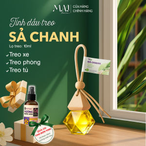 Chai Tinh Dầu Sả Chanh Nguyên Chất Treo Xe Ô Tô ABURA 8ml Tinh Dầu Xả Đuổi Muỗi Thơm Xe Xua Đuổi Côn Trùng