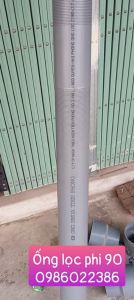 [Freeship Max] 1 mét ống lọc nước ( lọc khoan giếng) phi 90 dầy 2.7 ly và ống lọc phi 48 dầy 2mm nhựa Tiền Phong