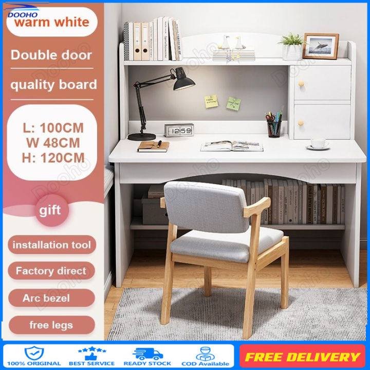 Multifunction Study Table with Drawer with Bookshelf /Storage