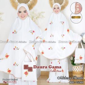 Mukena Dewasa Renda Plus Tas Traveling Bahan Jersey Cringkel By Daura Gama