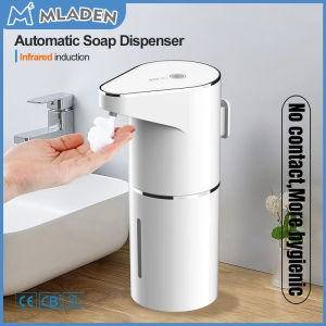 MLADEN Automatic Liquid Soap Dispenser Touchless Hand Soap Dispenser USB Rechargeabled Soap Dispenser Wall Mounted Bathroom Kitchen Dish Soap Dispenser Pump