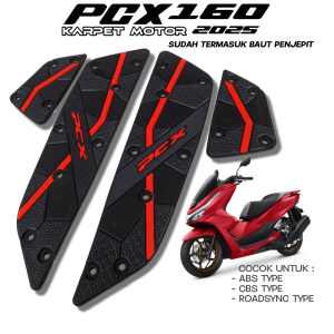 PCX 160 Roadsync ABS CBS 2025 Karpet Motor Pijakan Kaki Bahan Karet Premium