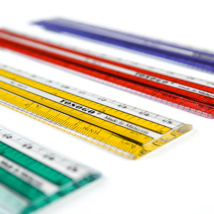 [super stationery] YOSOGO Pembaris Plastik Keras (15CM / 30CM) Dengan Skala Sentimeter & Inci | 15cm / 30 Cm Plastic Ruler Inch Cm Straight Ruler School Ruler Hard Plastic Ruler Pembaris 15cm Pembaris 30cm