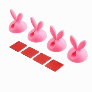 Giá đỡ kẹp dây sạc tai thỏ E17 phụ kiện cố định cáp sạc các thiết bị điện tử TTNTE17